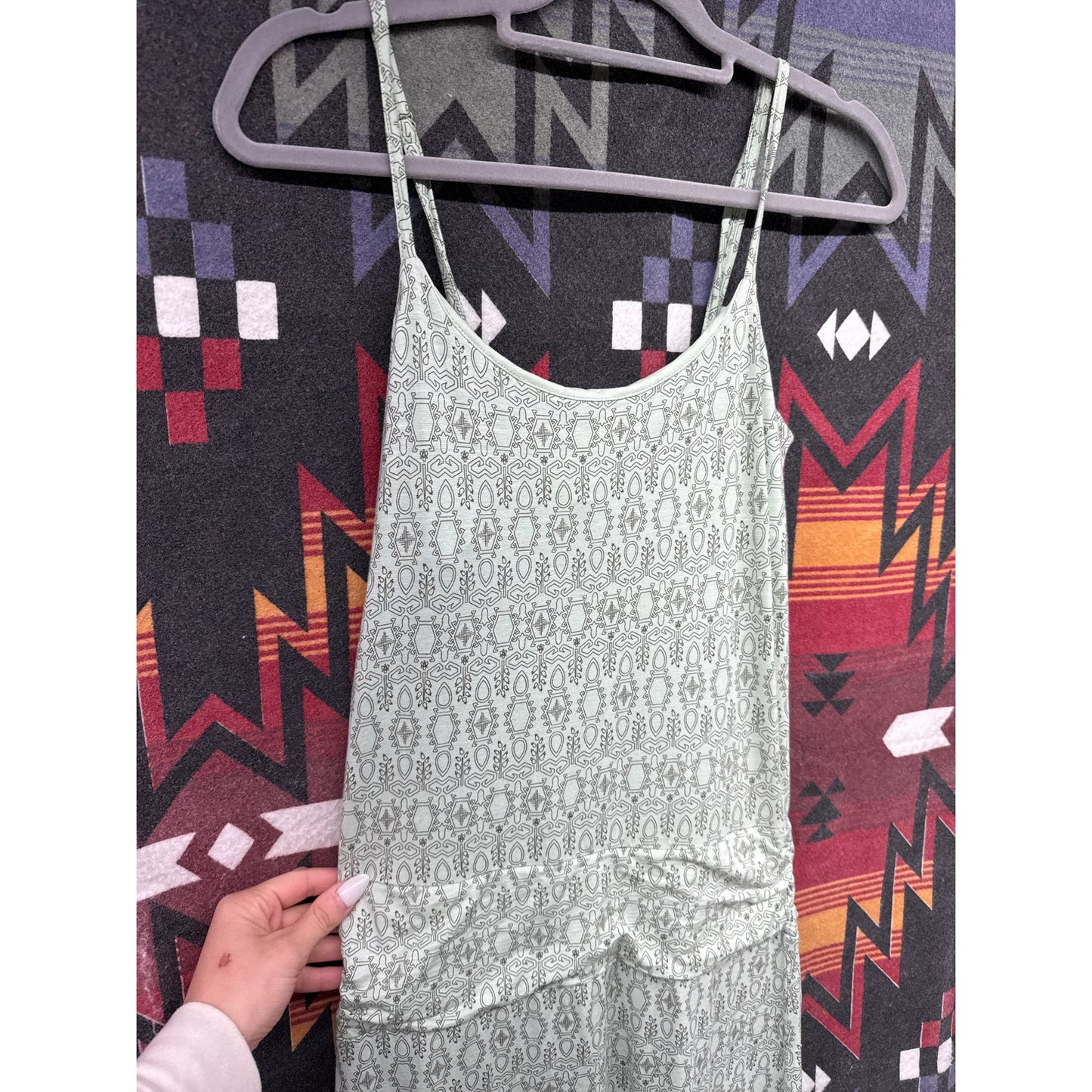 Toad & Co Long Island Print Sleeveless Maxi Nursing Outdoor Crunchy Dress Small