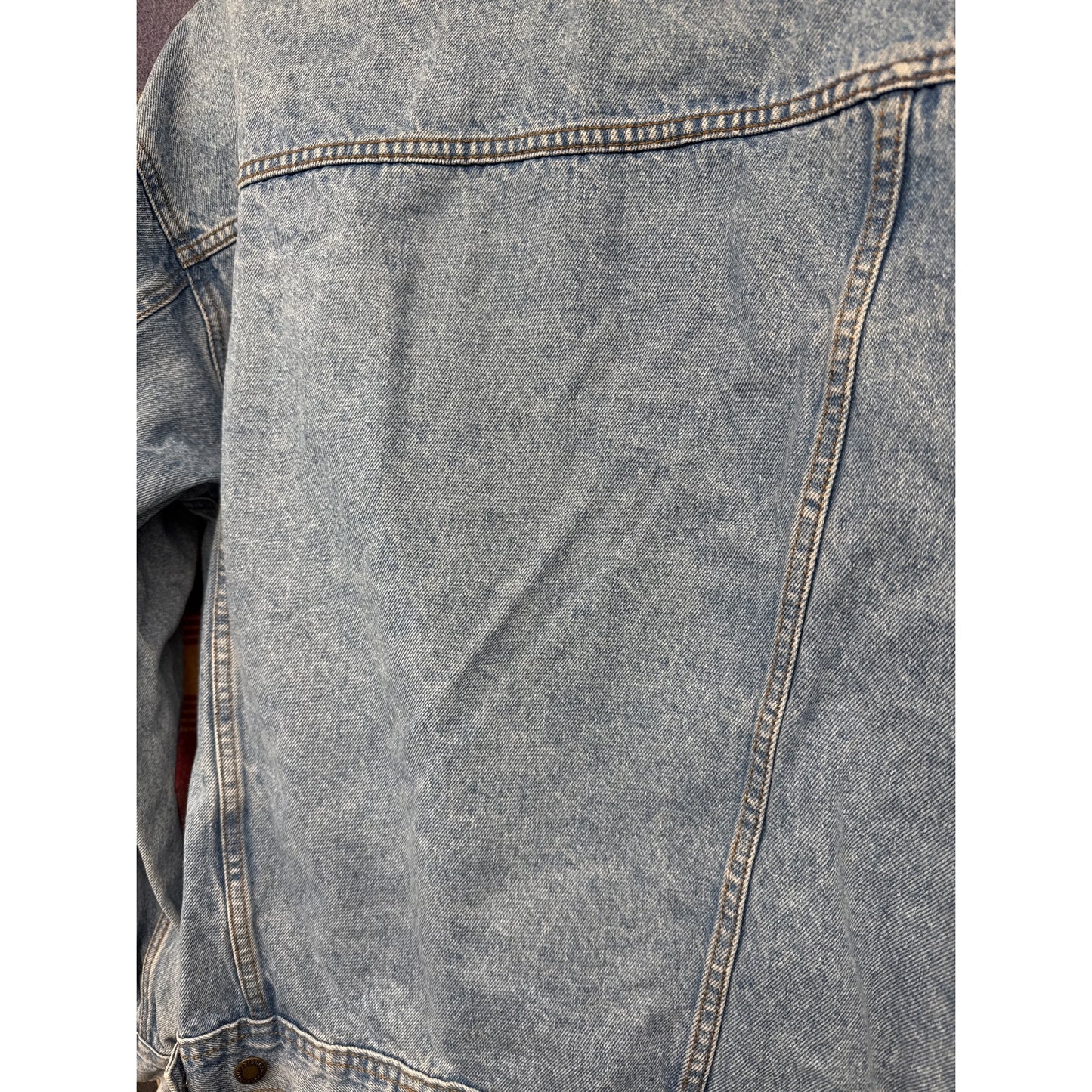 Vintage Wrangler Unisex Rugged Wear Denim Large Jacket Western Country Rodeo