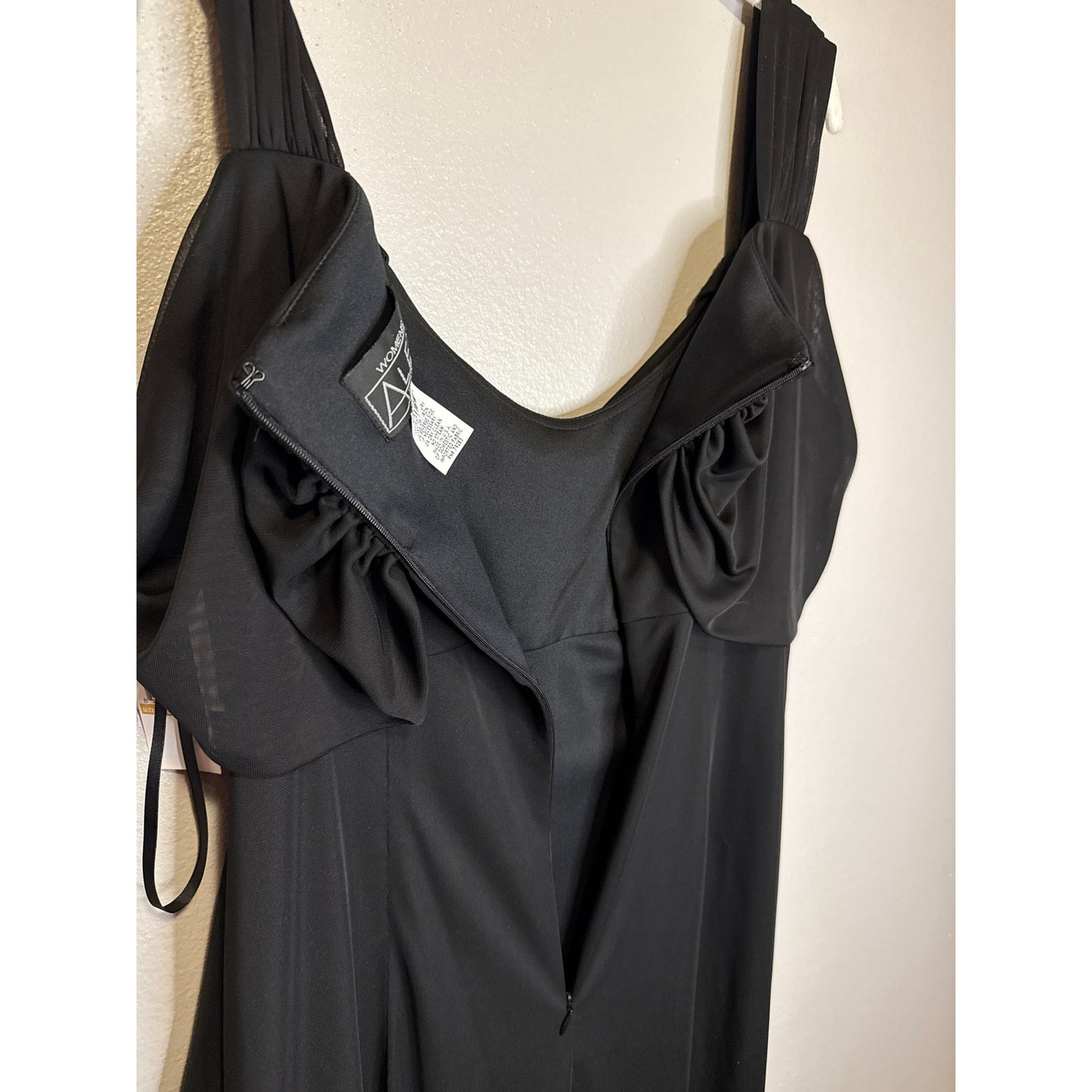 Alex Evenings Gown Formal Dress 16w Women's Maxi Black Tie NWT Sexy Wedding