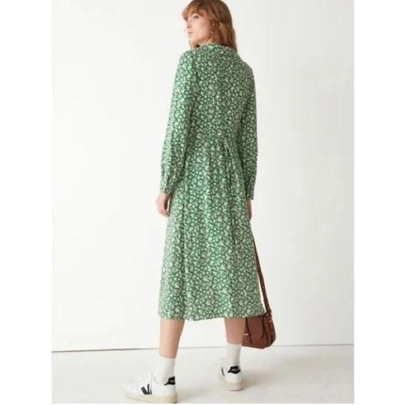Paris Atelier & Other Stories Women's NWOT Green Fruit Novelty Print Dress 4