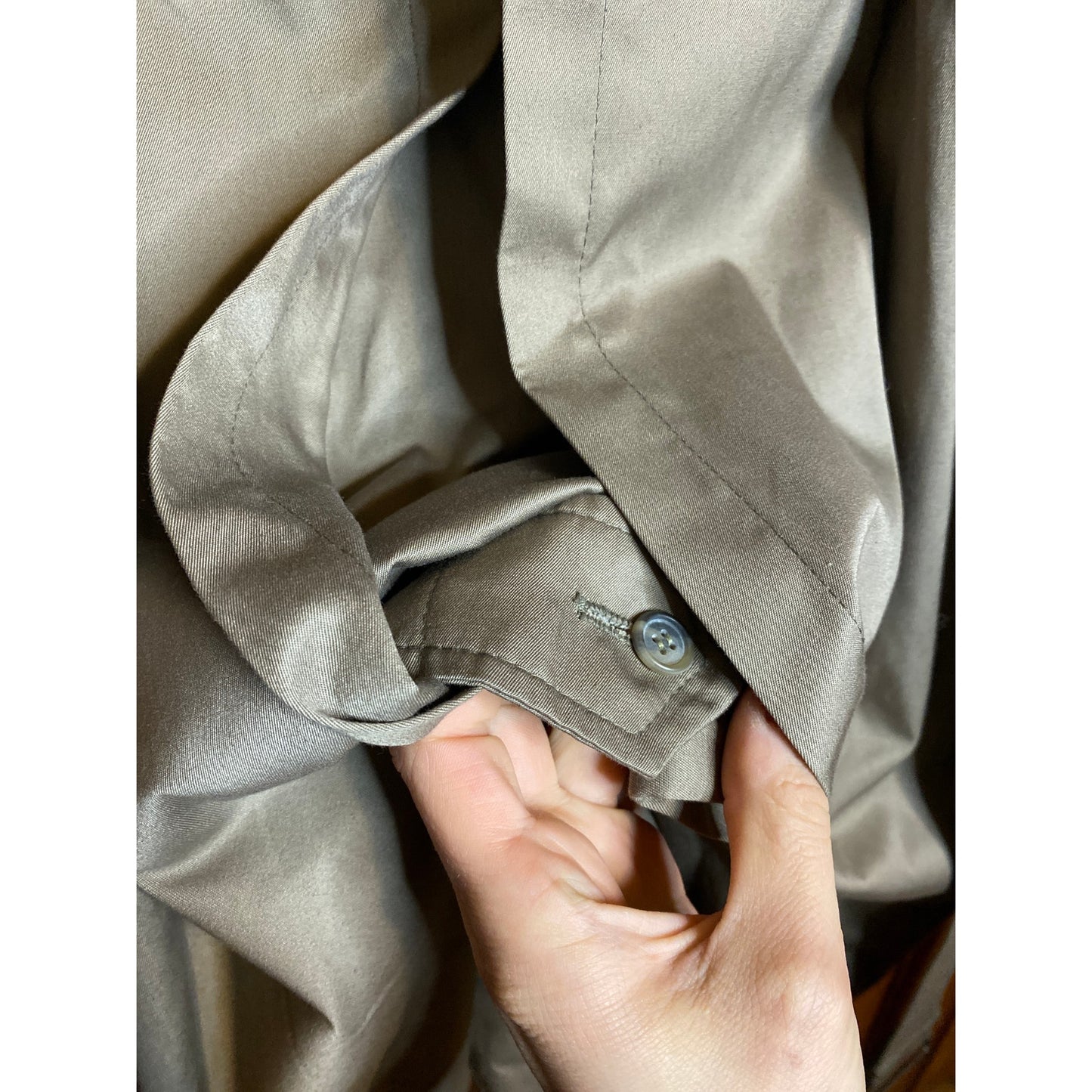 Vintage Worthington Beige Polish Luxury Lined Trench Coat 6P