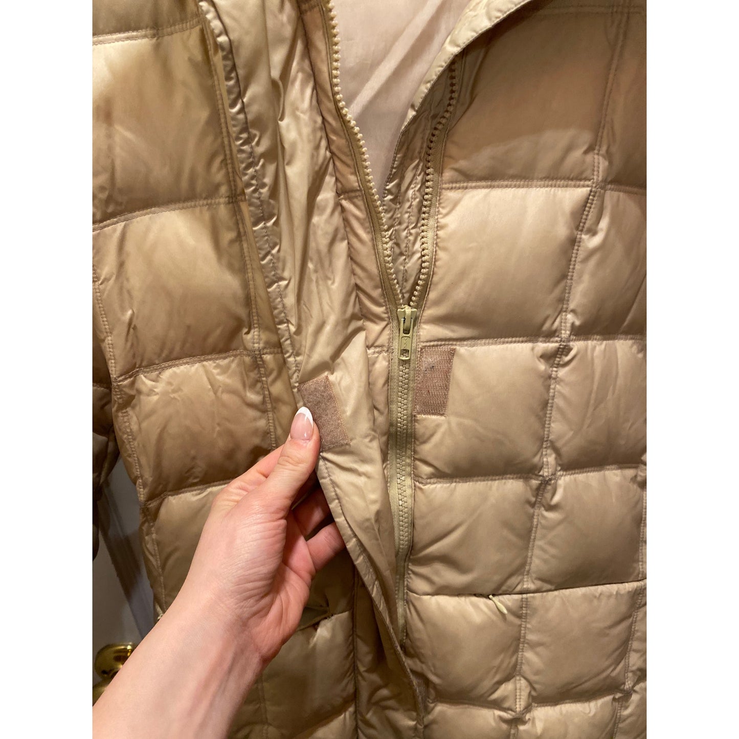 VINTAGE X Piumino YORK Italy Puffer Down Hooded Coat Large