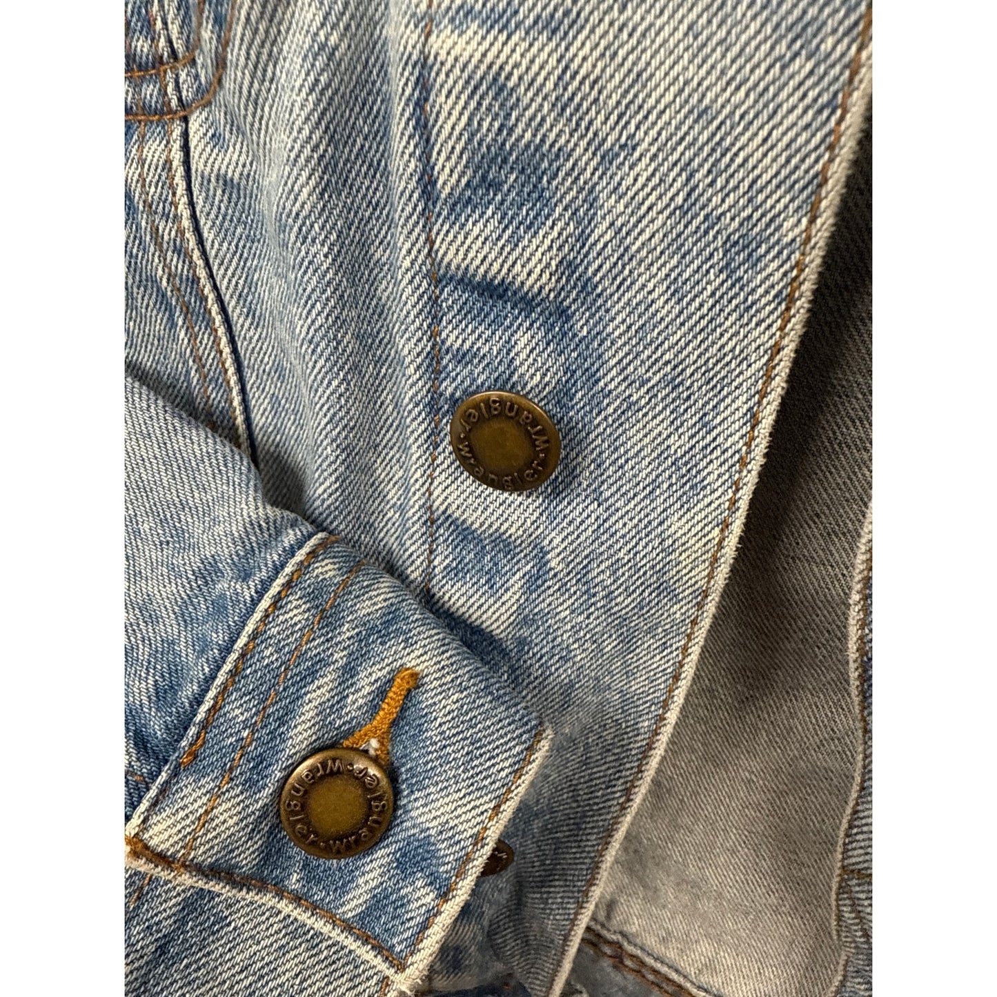 Vintage Wrangler Unisex Rugged Wear Denim Large Jacket Western Country Rodeo