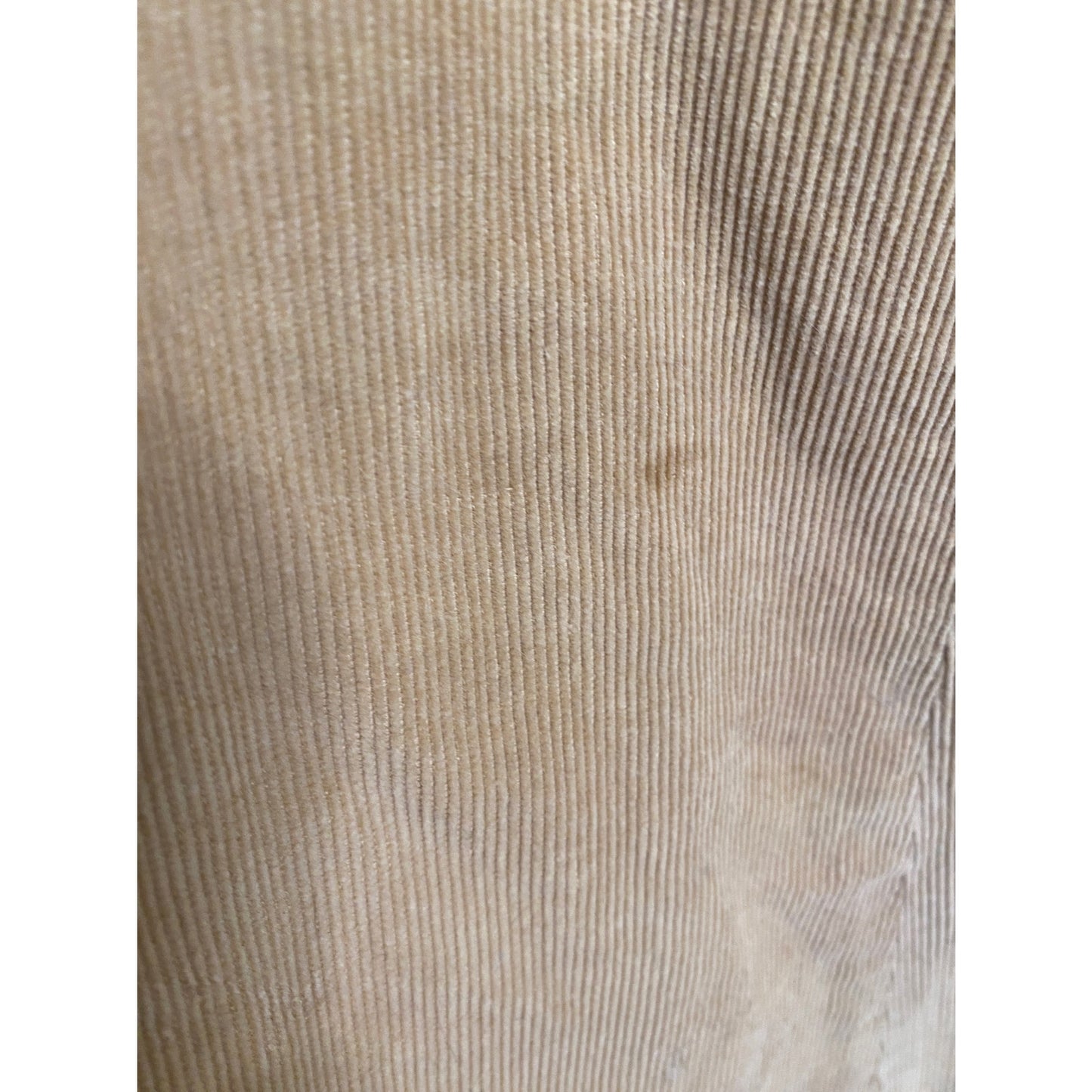 70s Sassoon Paris Small Dress Midi Corduroy Beige Button Front Boho