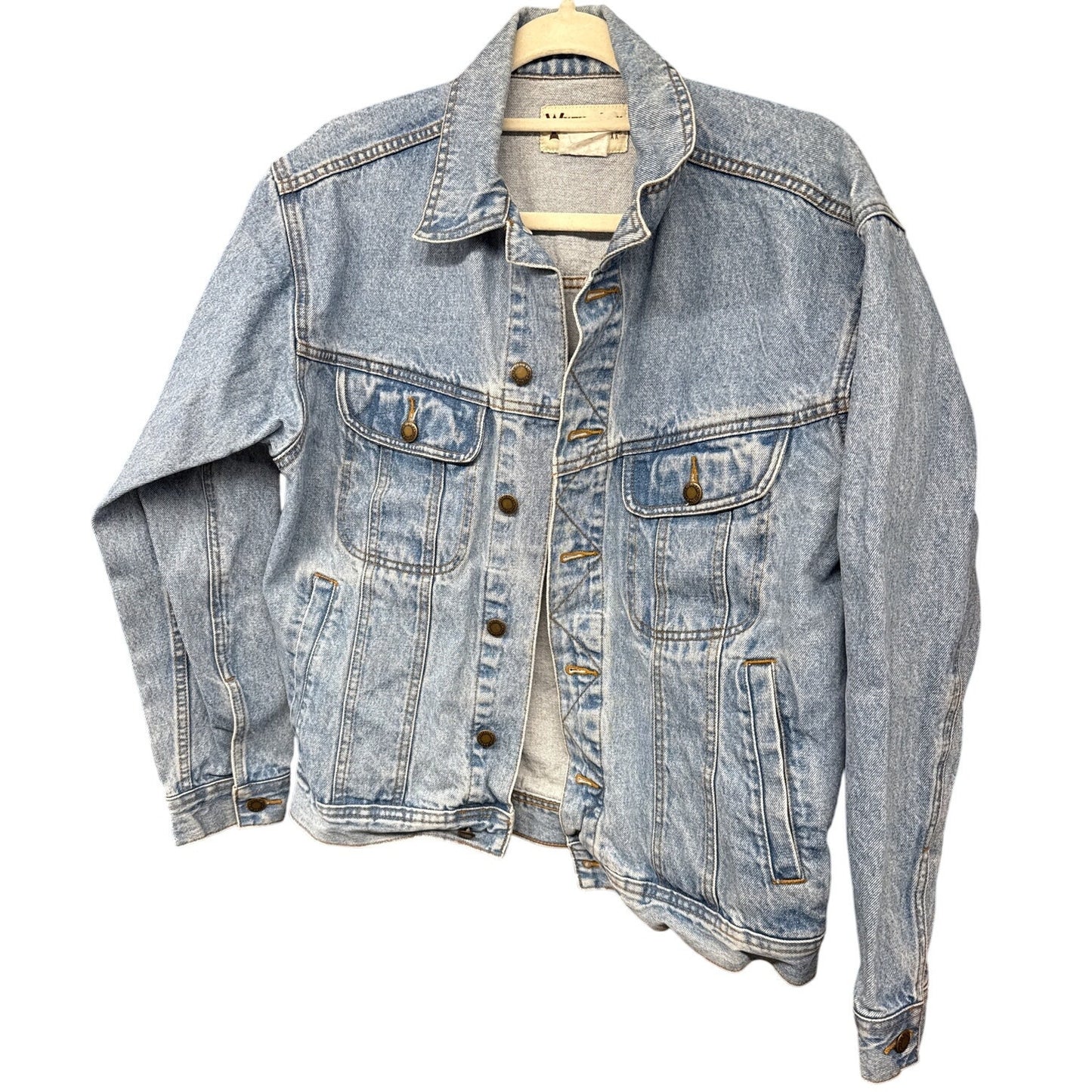 Vintage Wrangler Unisex Rugged Wear Denim Large Jacket Western Country Rodeo