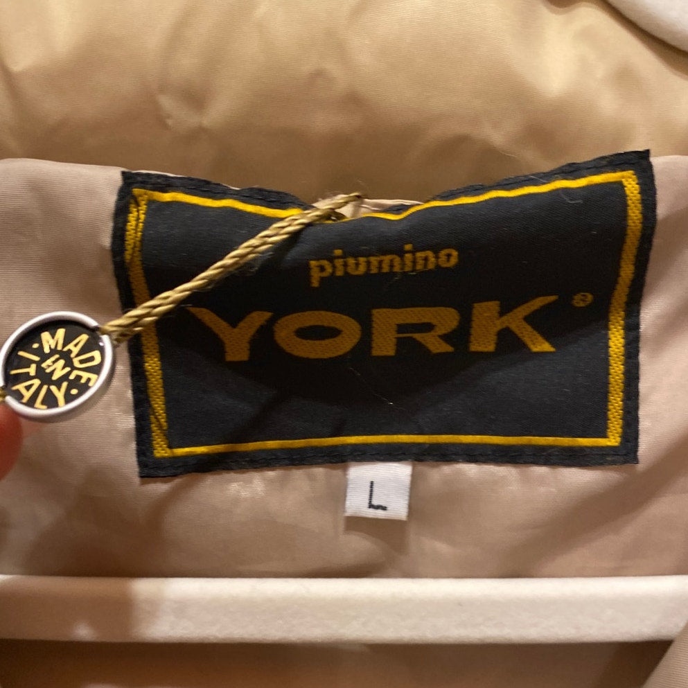 VINTAGE X Piumino YORK Italy Puffer Down Hooded Coat Large