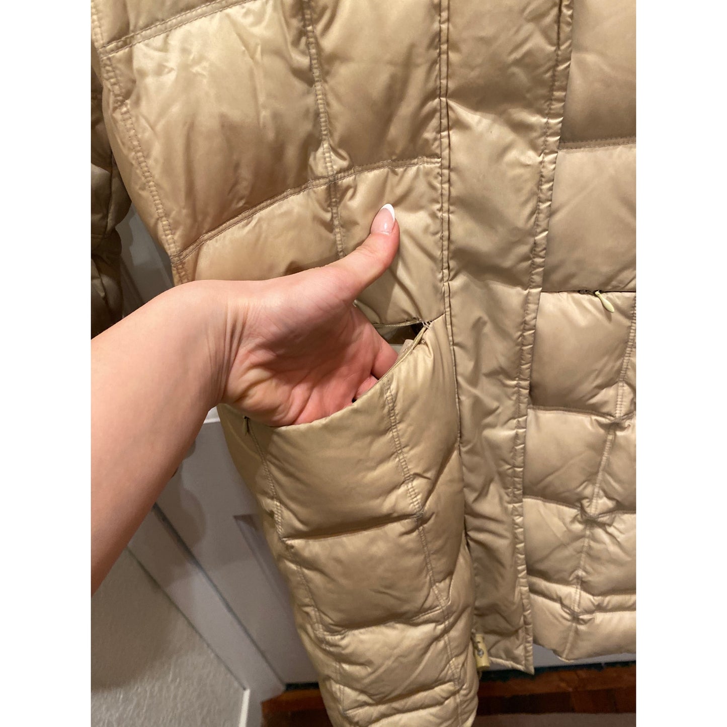 VINTAGE X Piumino YORK Italy Puffer Down Hooded Coat Large
