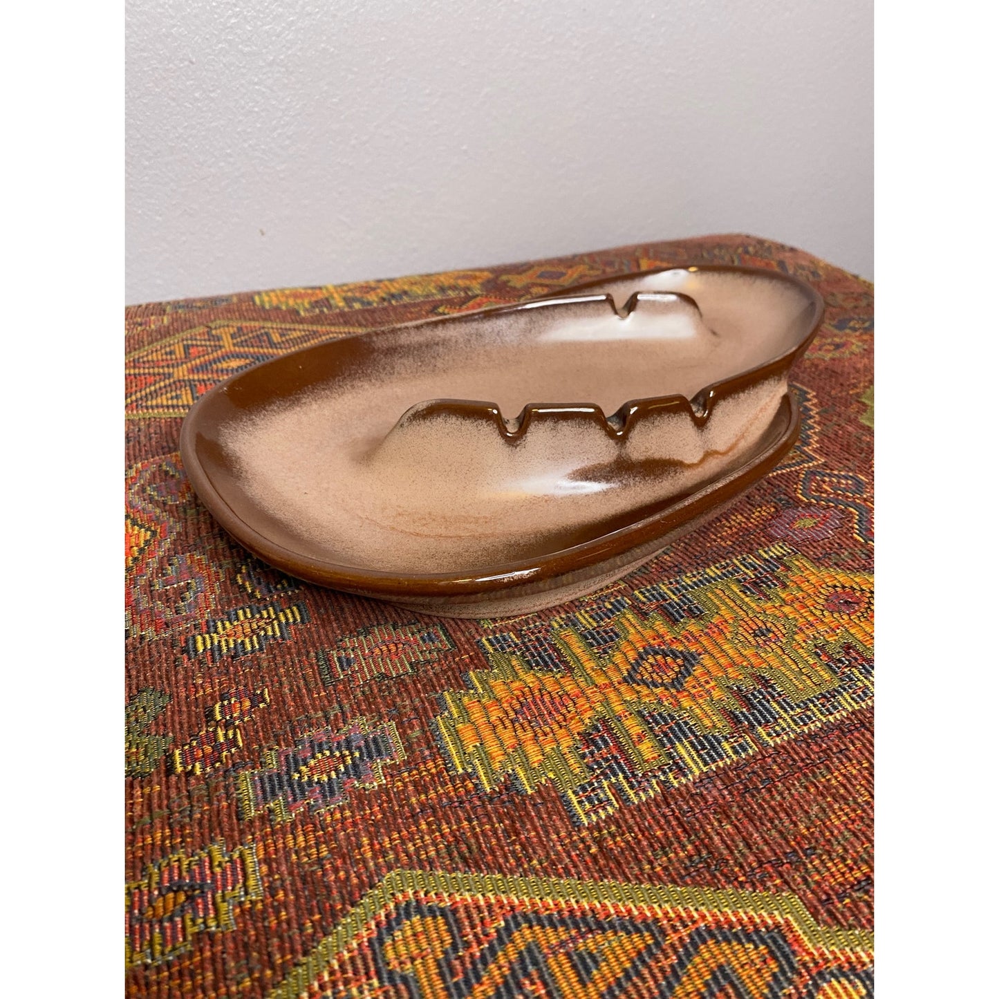 1950s VINTAGE Frankoma 203 MCM Pottery Ashtray