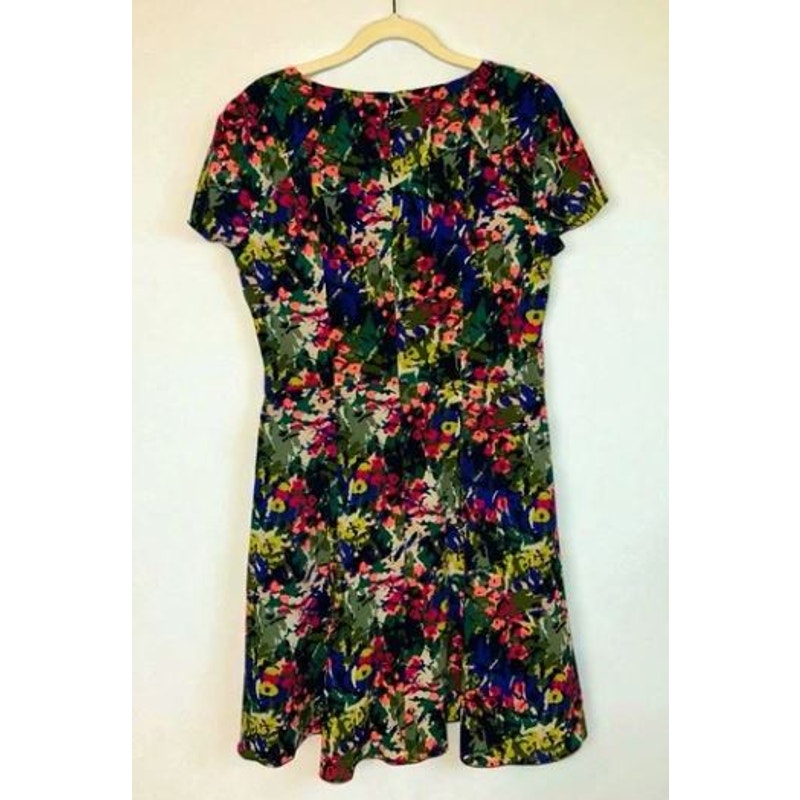 J, Crew Floral 8 Dress Rainbow Summer Formal Professional Garden