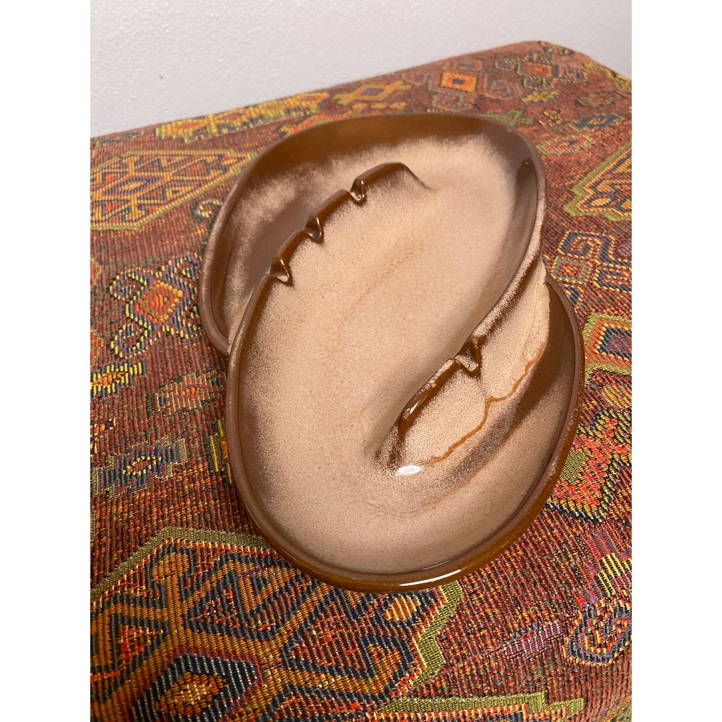 1950s VINTAGE Frankoma 203 MCM Pottery Ashtray