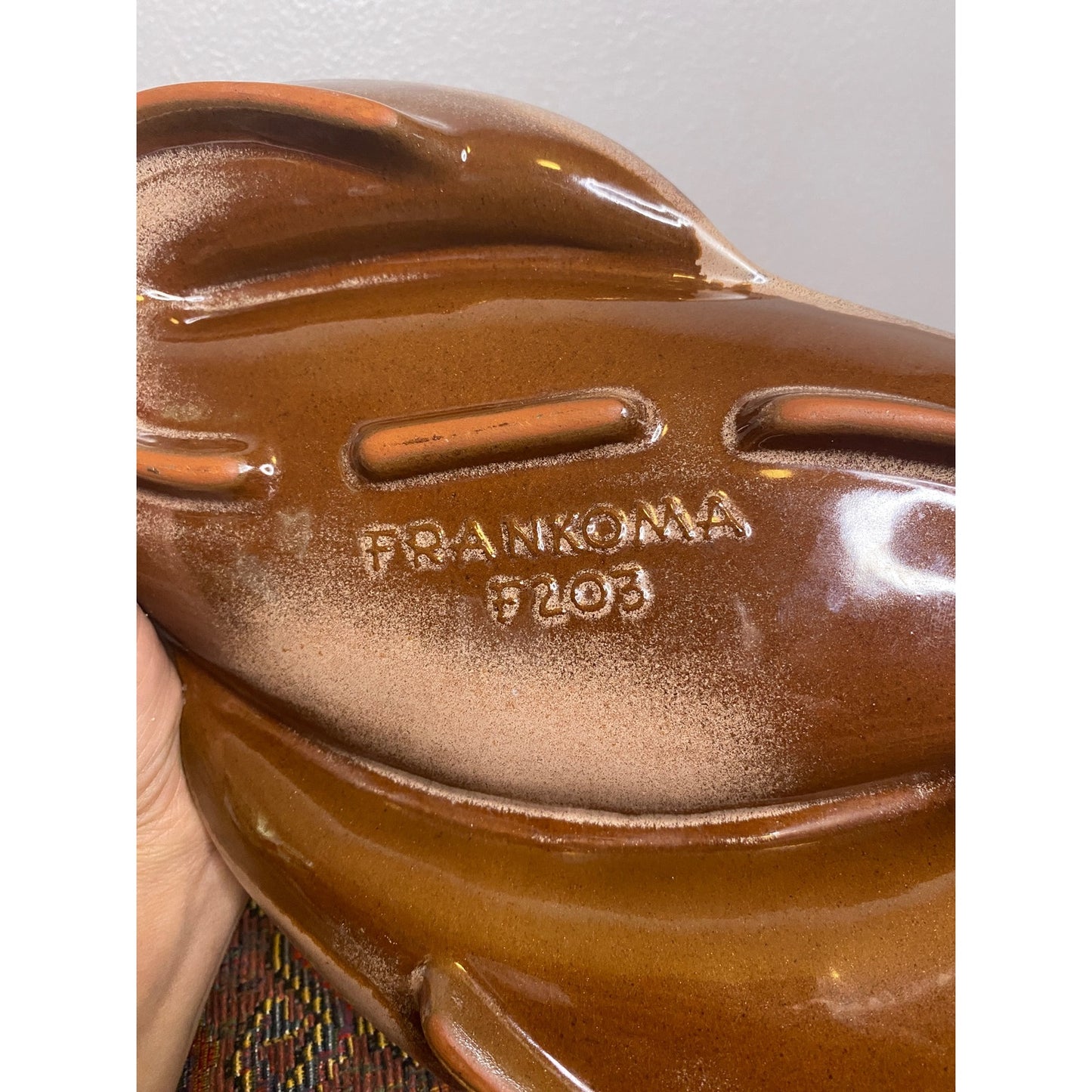 1950s VINTAGE Frankoma 203 MCM Pottery Ashtray