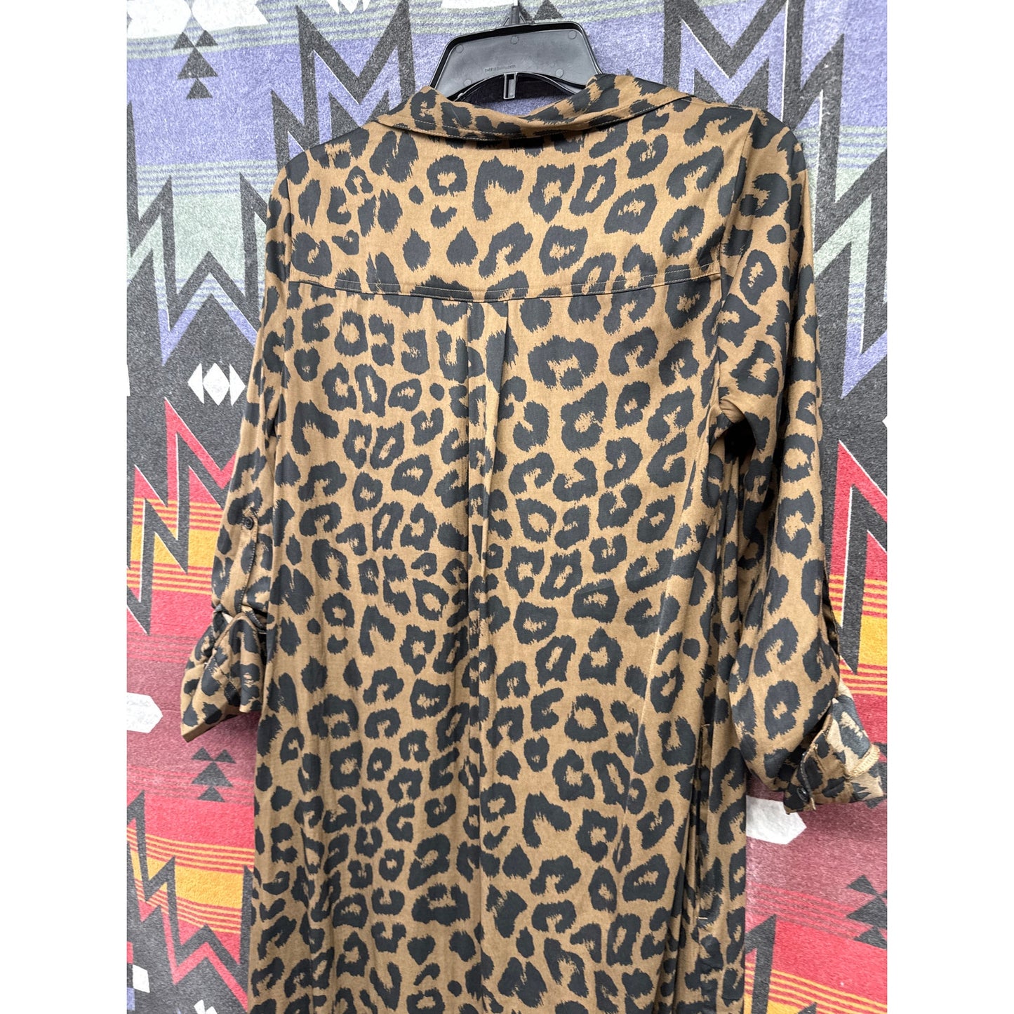 Banana Republic Animal Print Maxi Dress Small Cheetah Leopard Africa Mob Luxe