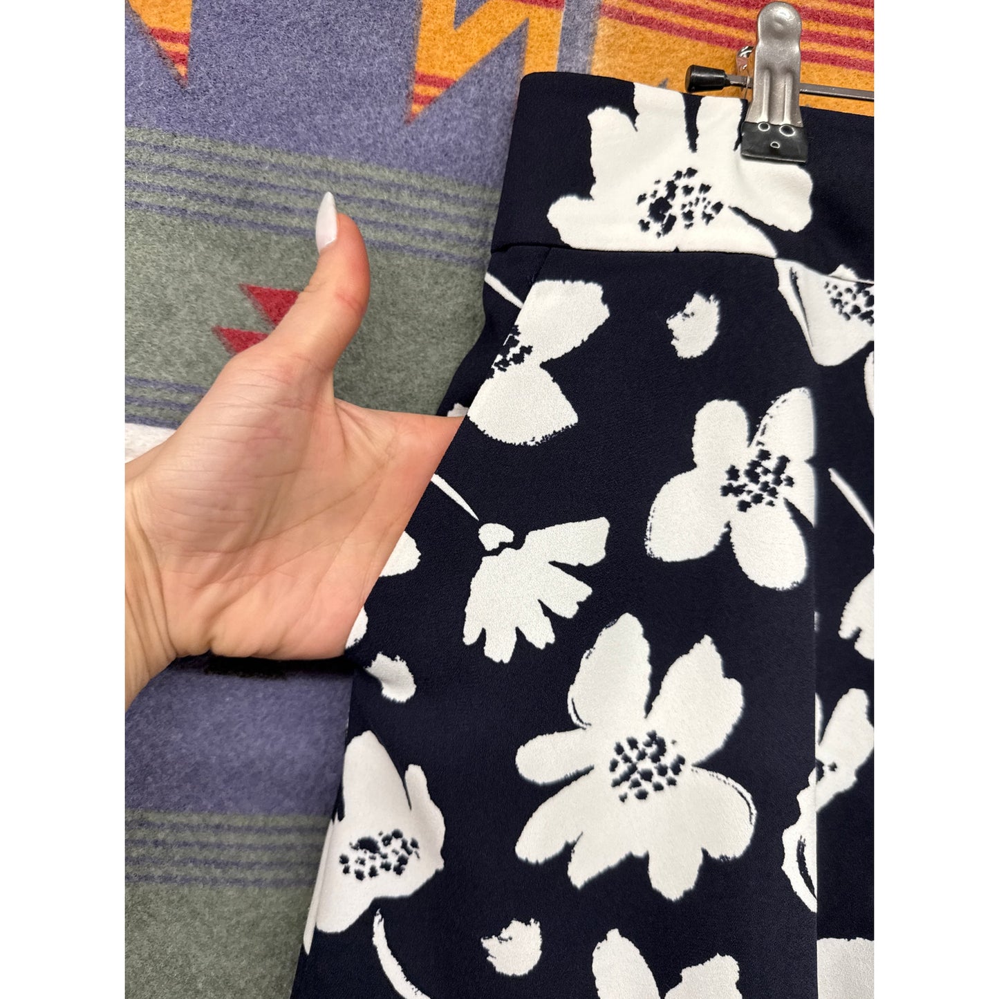 Ann Taylor Women's Floral Mini Skirt 12 Pockets Cottage Garden 90s Y2K