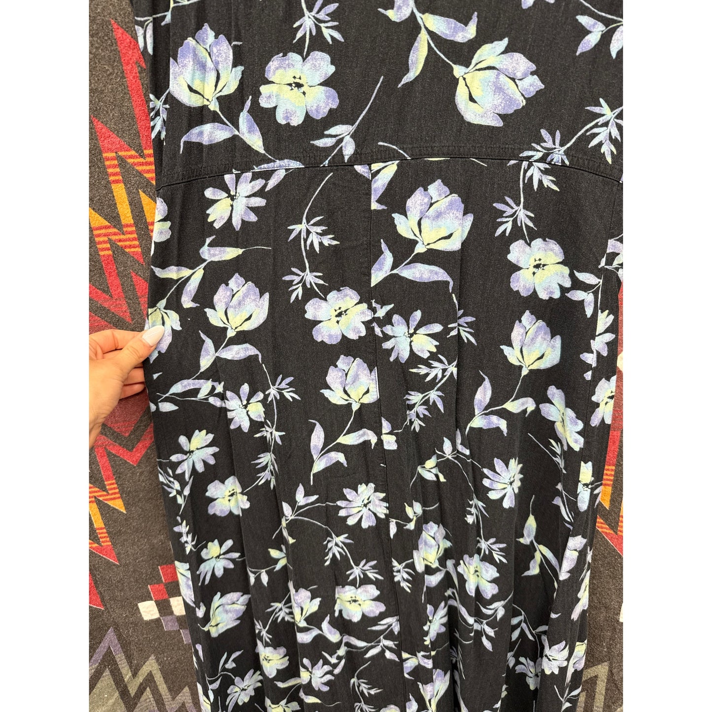 Original Island Sport Women Floral Hawaiian Lightweight Beach 10 Sundress Black