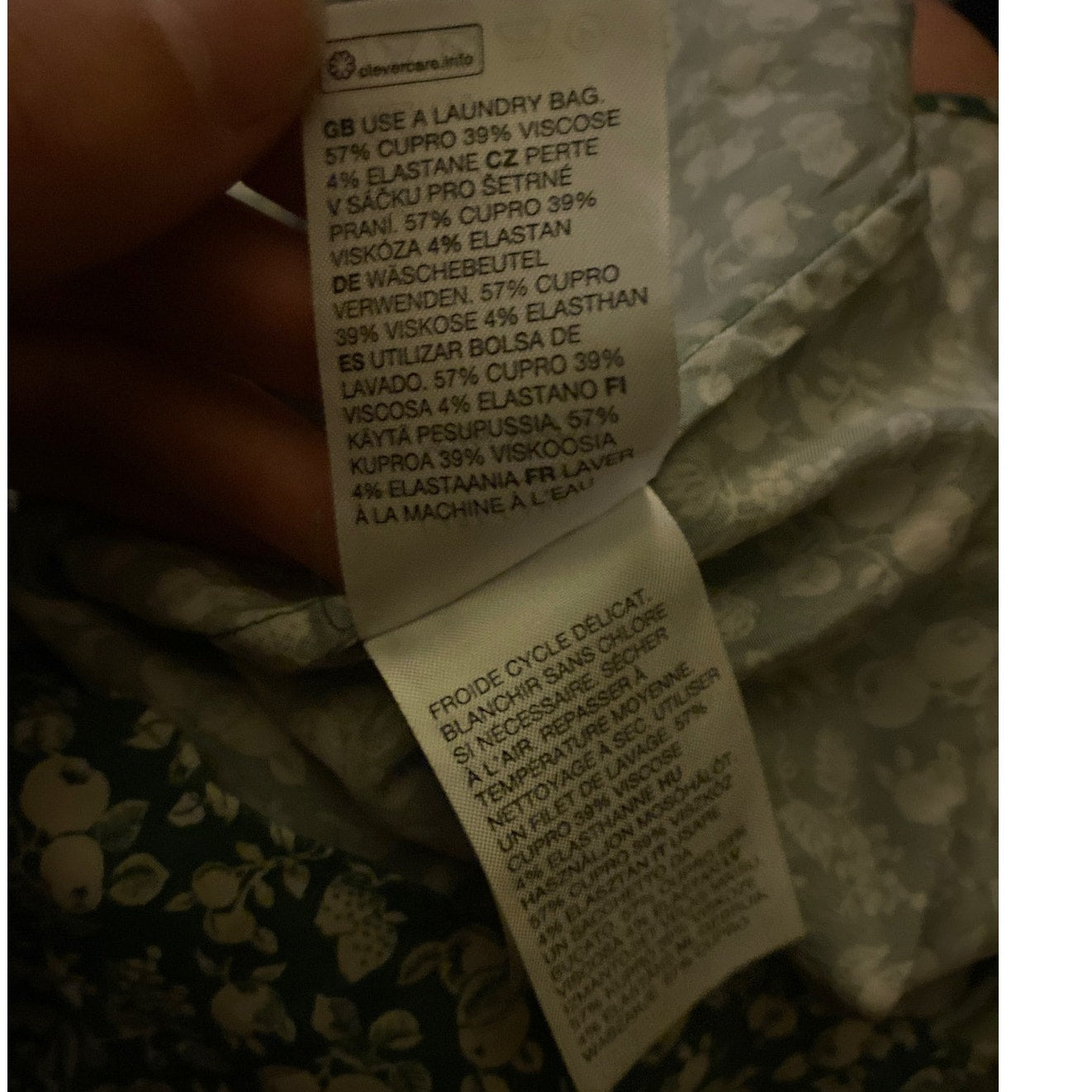 Paris Atelier & Other Stories Women's NWOT Green Fruit Novelty Print Dress 4