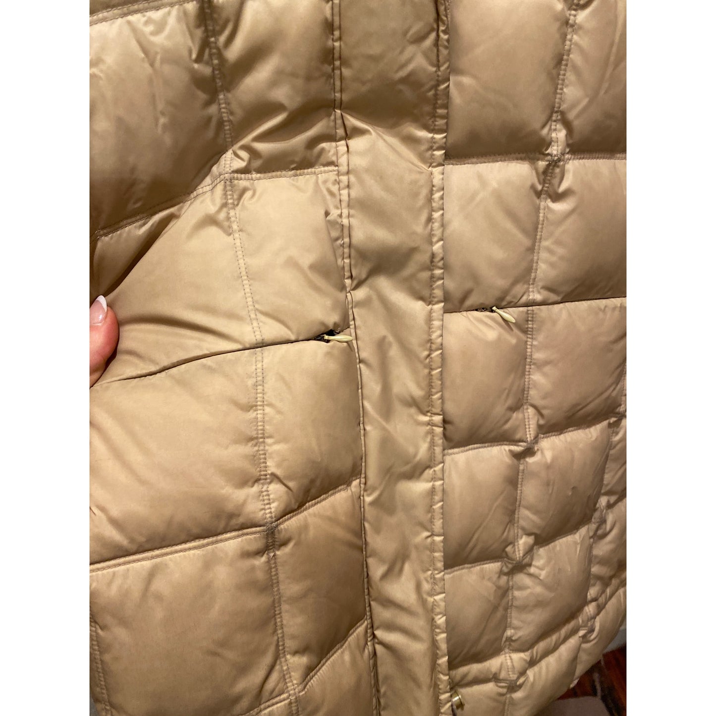 VINTAGE X Piumino YORK Italy Puffer Down Hooded Coat Large