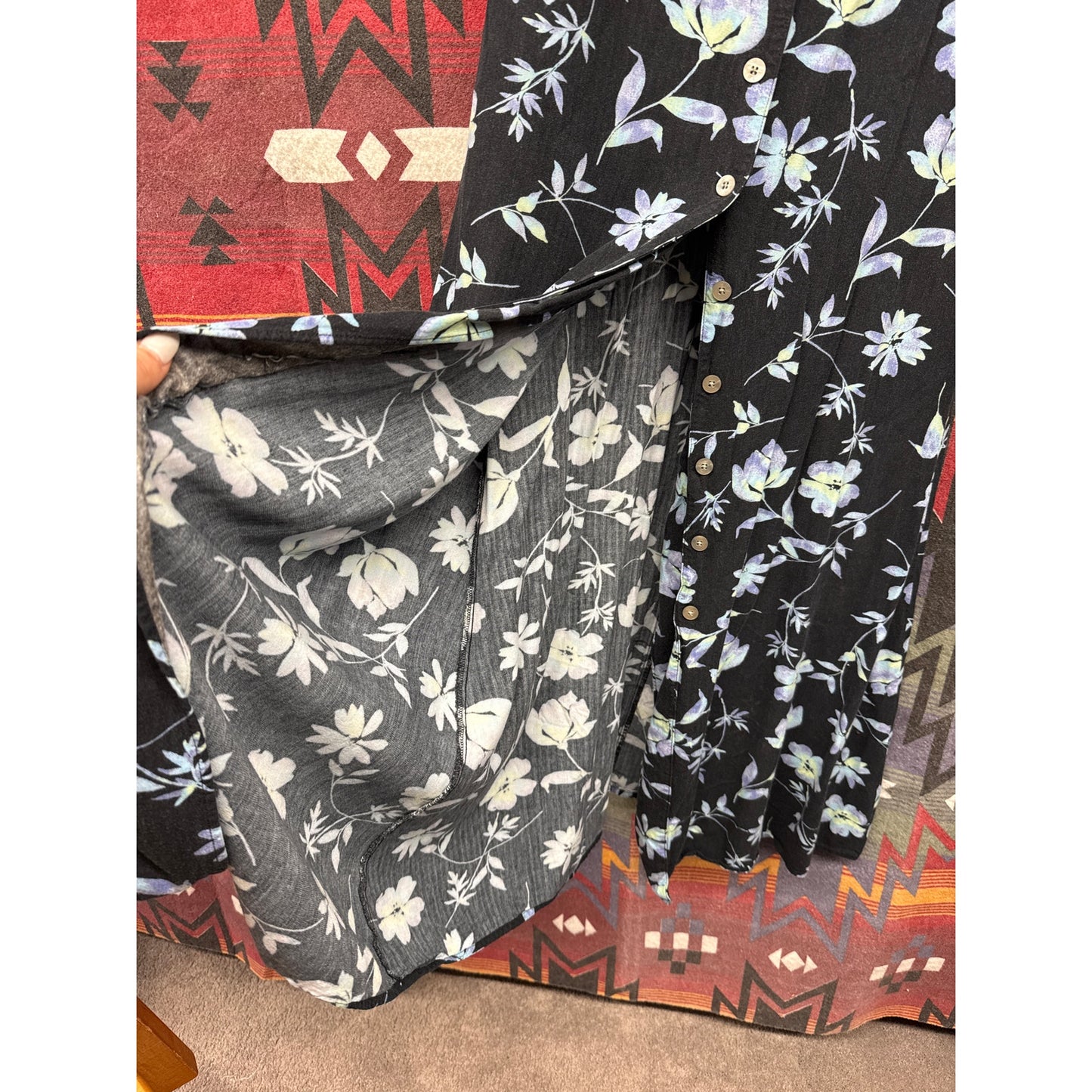 Original Island Sport Women Floral Hawaiian Lightweight Beach 10 Sundress Black