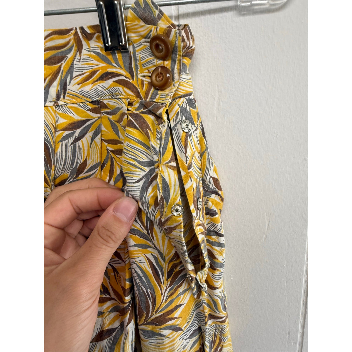 Vintage 70s Womens Retro Nature High Waisted XS 0 Skirt