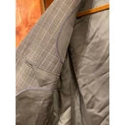 Brooks Brothers 1818 Madison Mens Luxury Suit Coat 41R Silk Wool Gray Plaid