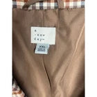 A New Day Women's Plaid Brown Dusty Pink Blazer Jacket Office Work Wear XXL