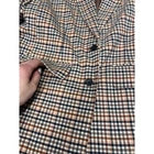 A New Day Women's Plaid Brown Dusty Pink Blazer Jacket Office Work Wear XXL
