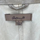 Arden B Women's Tan Leather Buckskin Western Maxi Coat Large Western Rodeo