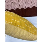 Boho Down Feather Sunshine Happy 19” Square Yellow Accent Decor Pillow
