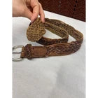 Braided Boho Women's Hippie Crunchy Worn Leather Aeropostale Belt 40”