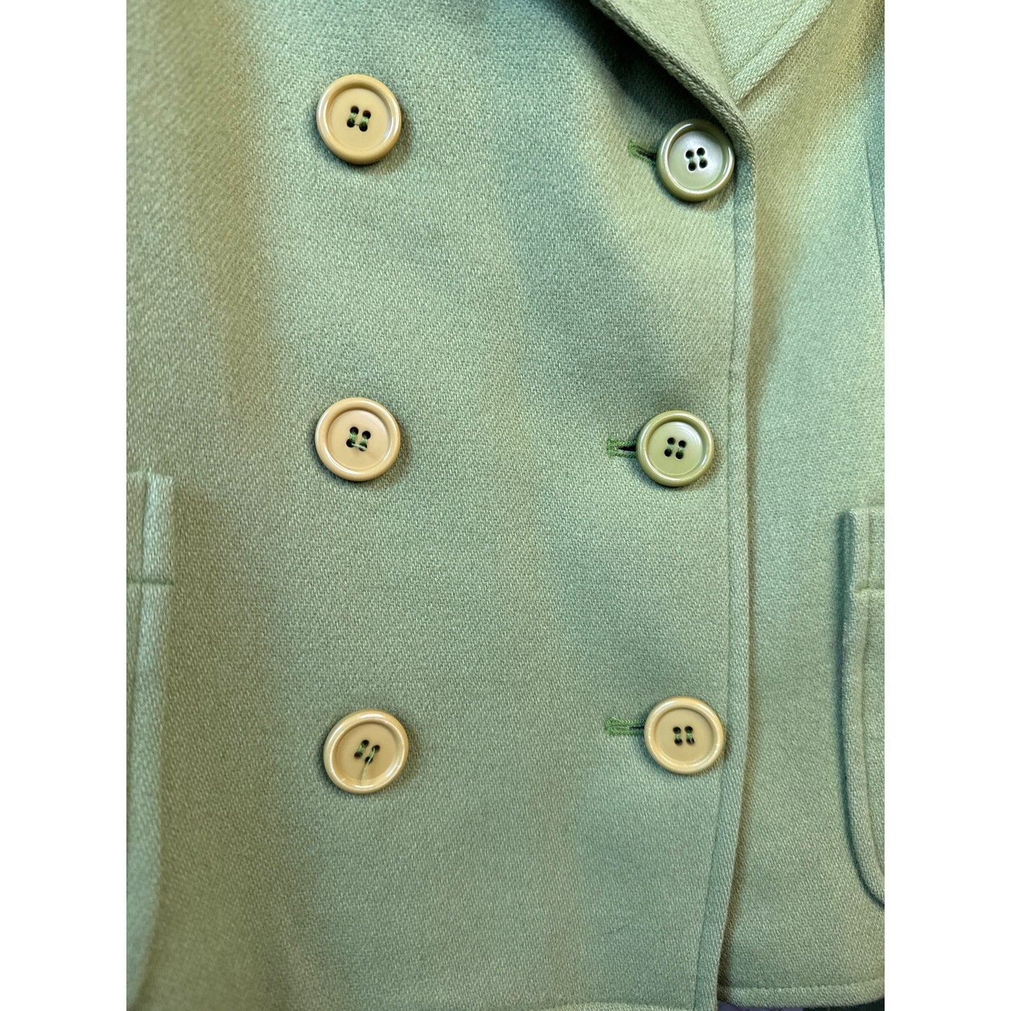 NY jeans Medium Pea Coat Fit Jess from New Girl Quirky Teacher Kelly Green