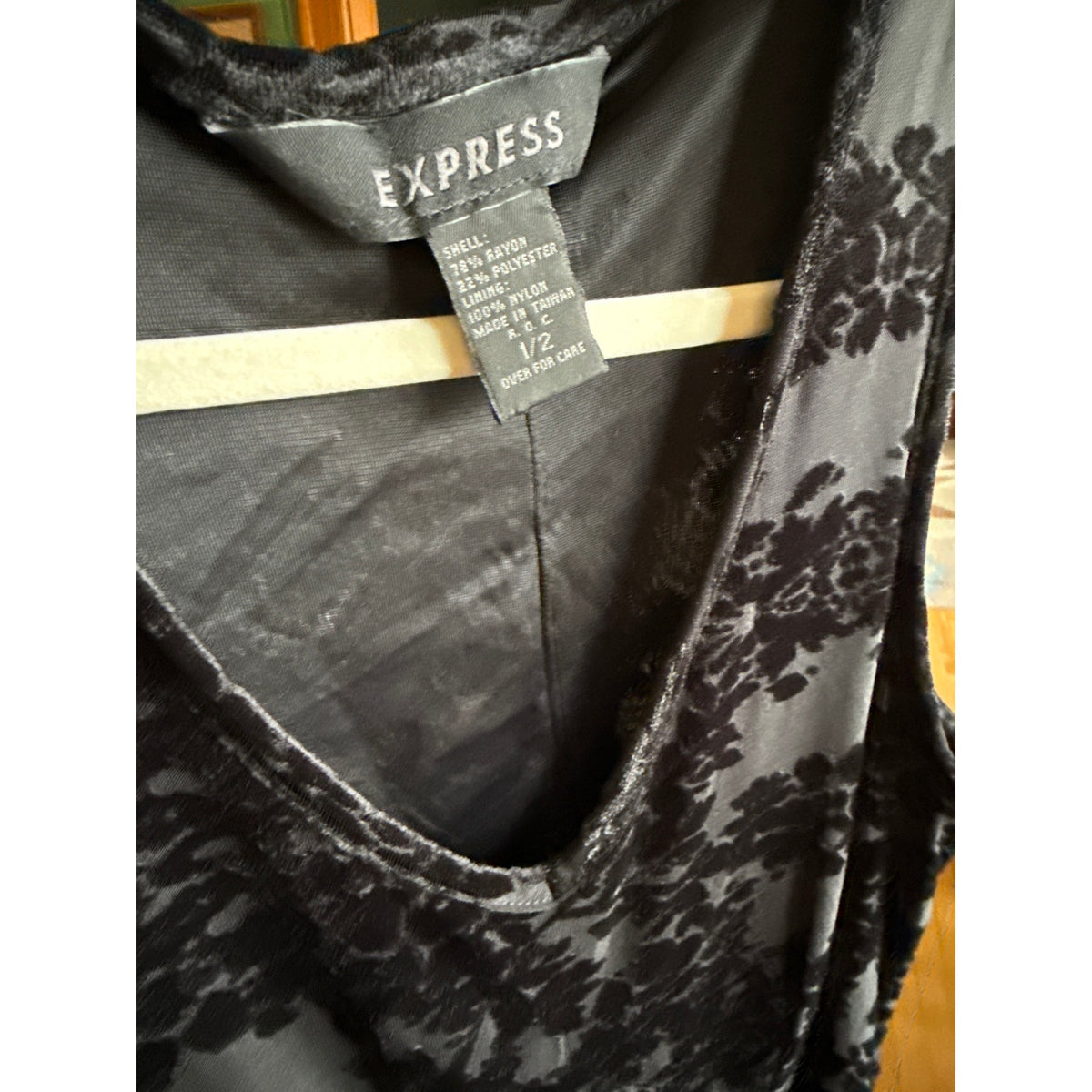 Vintage Express Women’s Maxi Dress 2 90s Y2K Whimsygoth Velvet Black Witchy Sexy