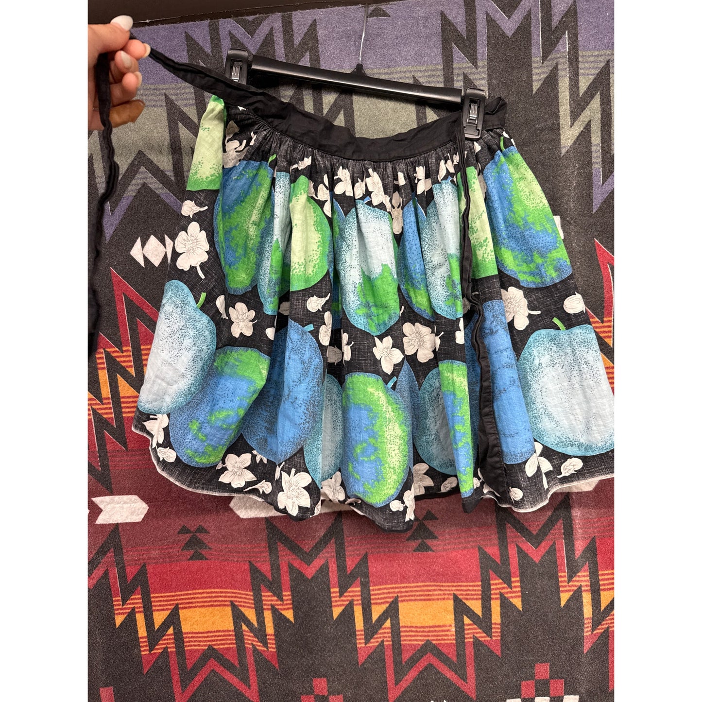 Vintage 50s Blueberry Apron Floral