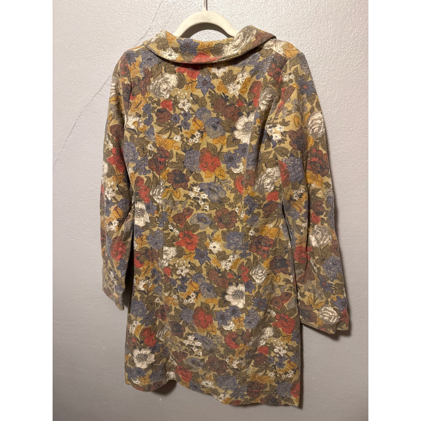 Anthropologie Field Flower Women's Floral Coat Small Twee Quirky New Girl Retro