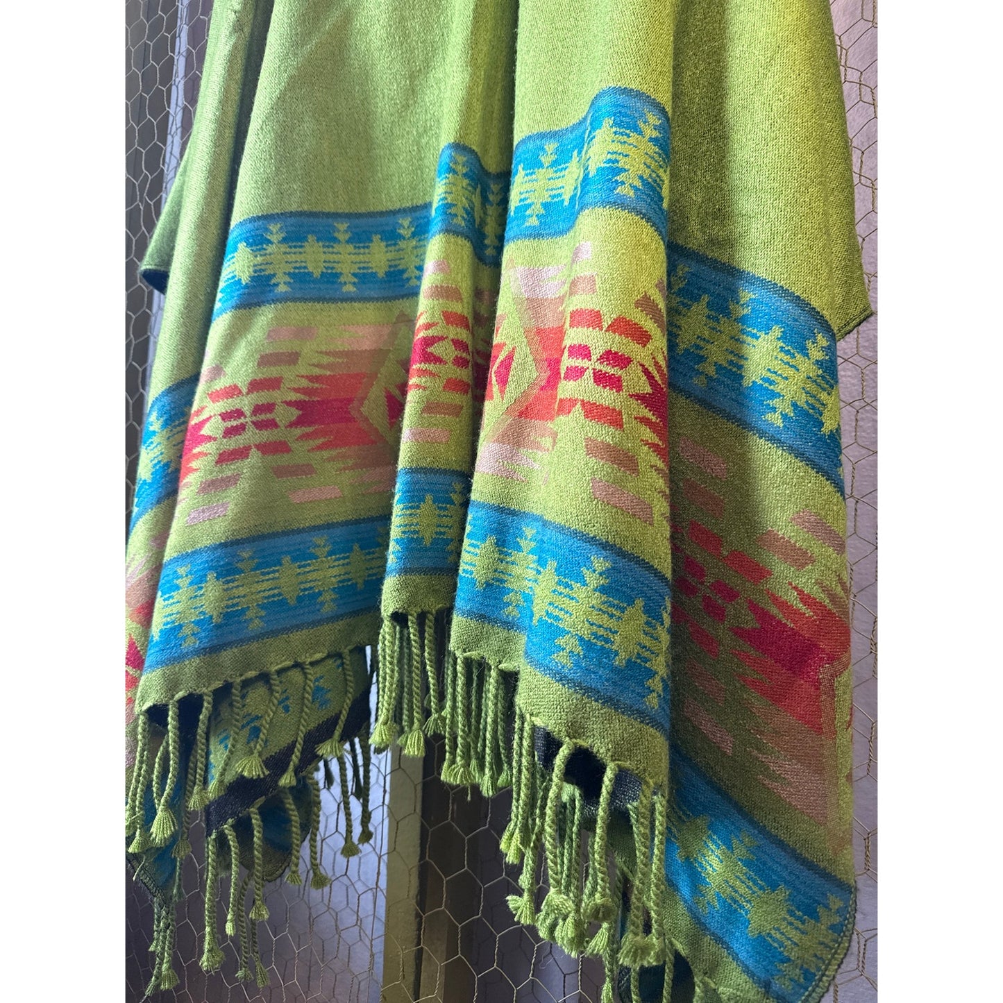 Pendleton Wool Blend Shawl Fringe One Size Southwestern