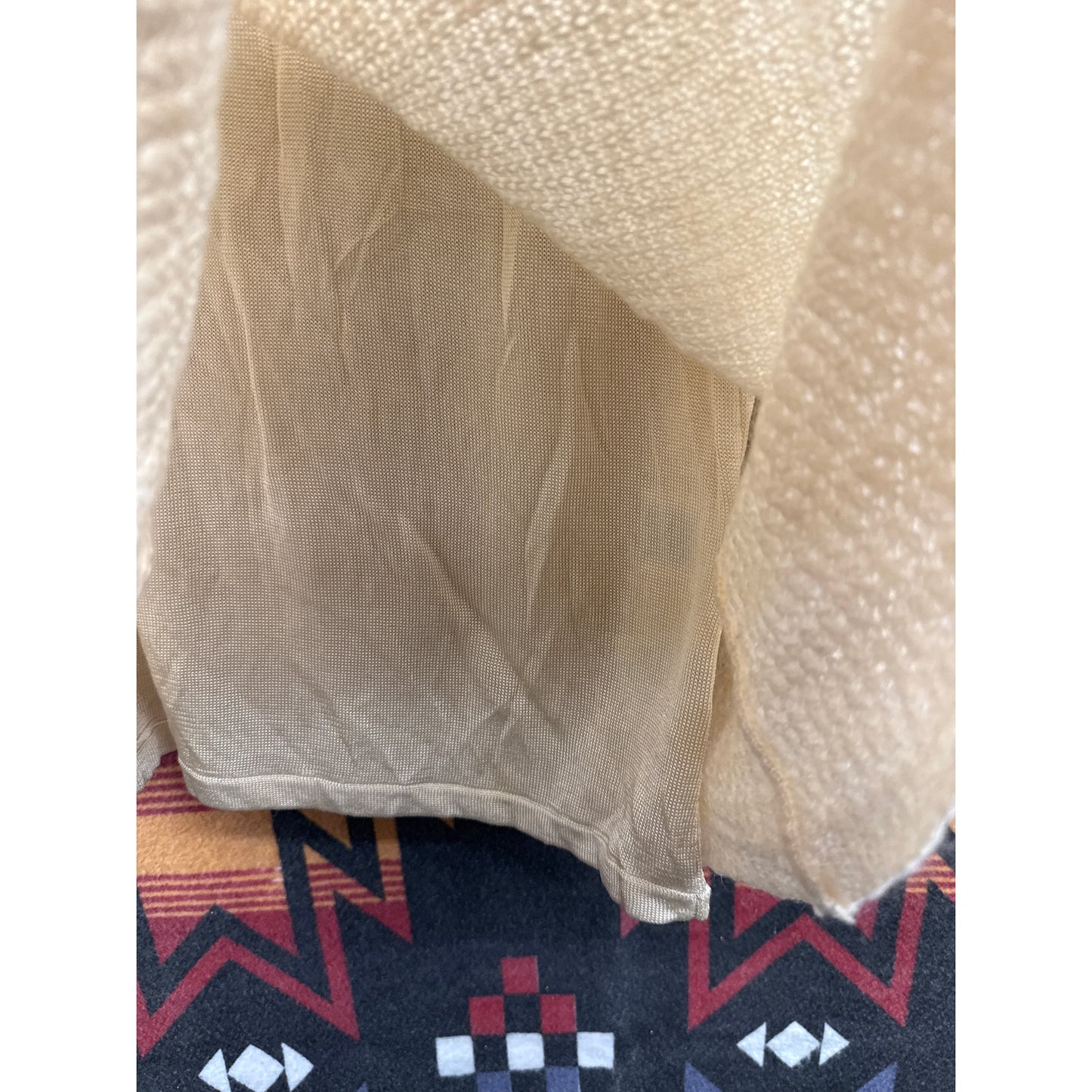 Jones New York 90s Sweater Cream Trumpet Sleeve Witchy XL Soft Neutral Luxury