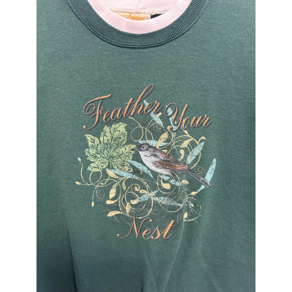 Vintage Artisans Inc 90s Green Grandmillenial Cottage Nature Bird Watching WI