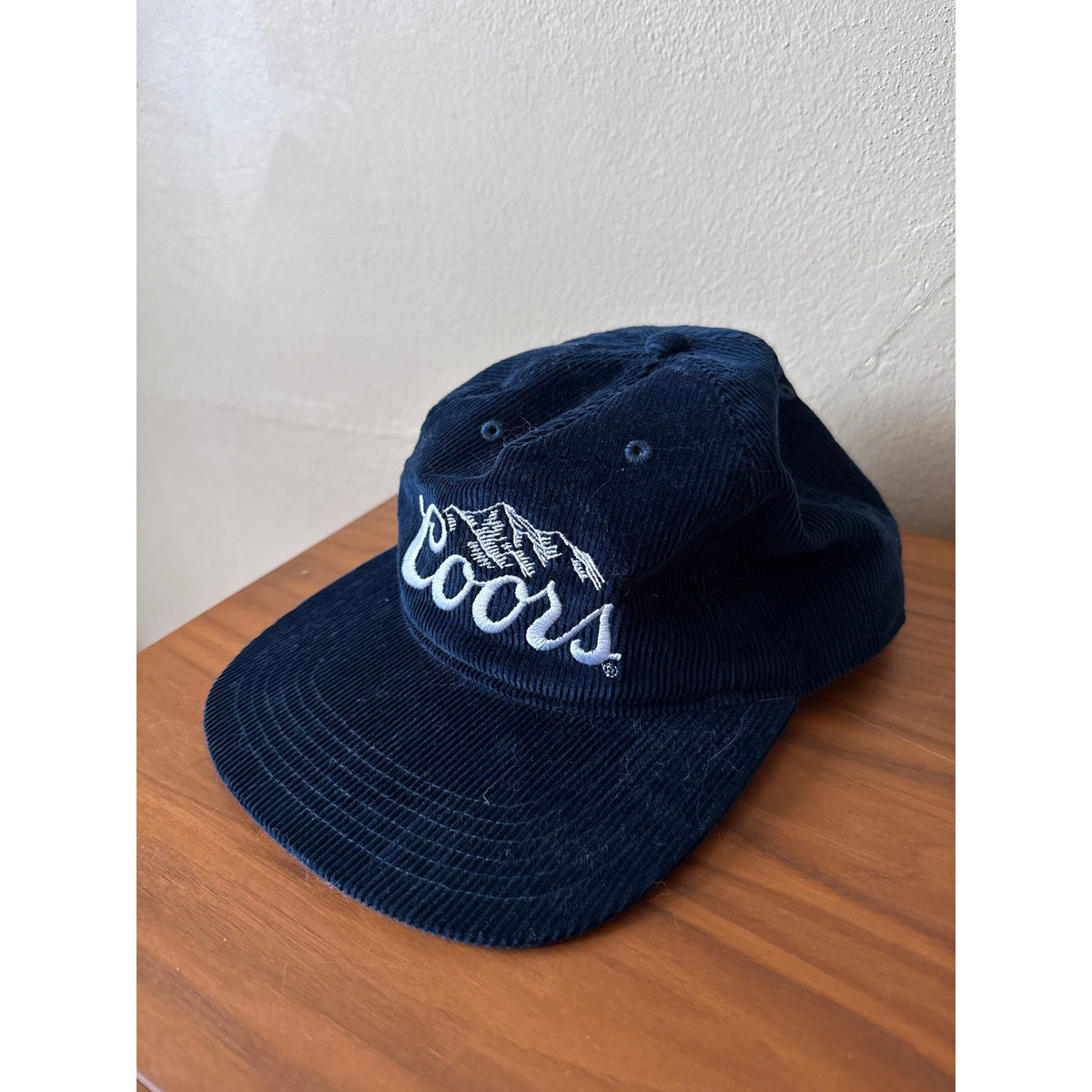 Coors Banquet Unisex Hat Corduroy Navy Baseball Hat Cap Mountains