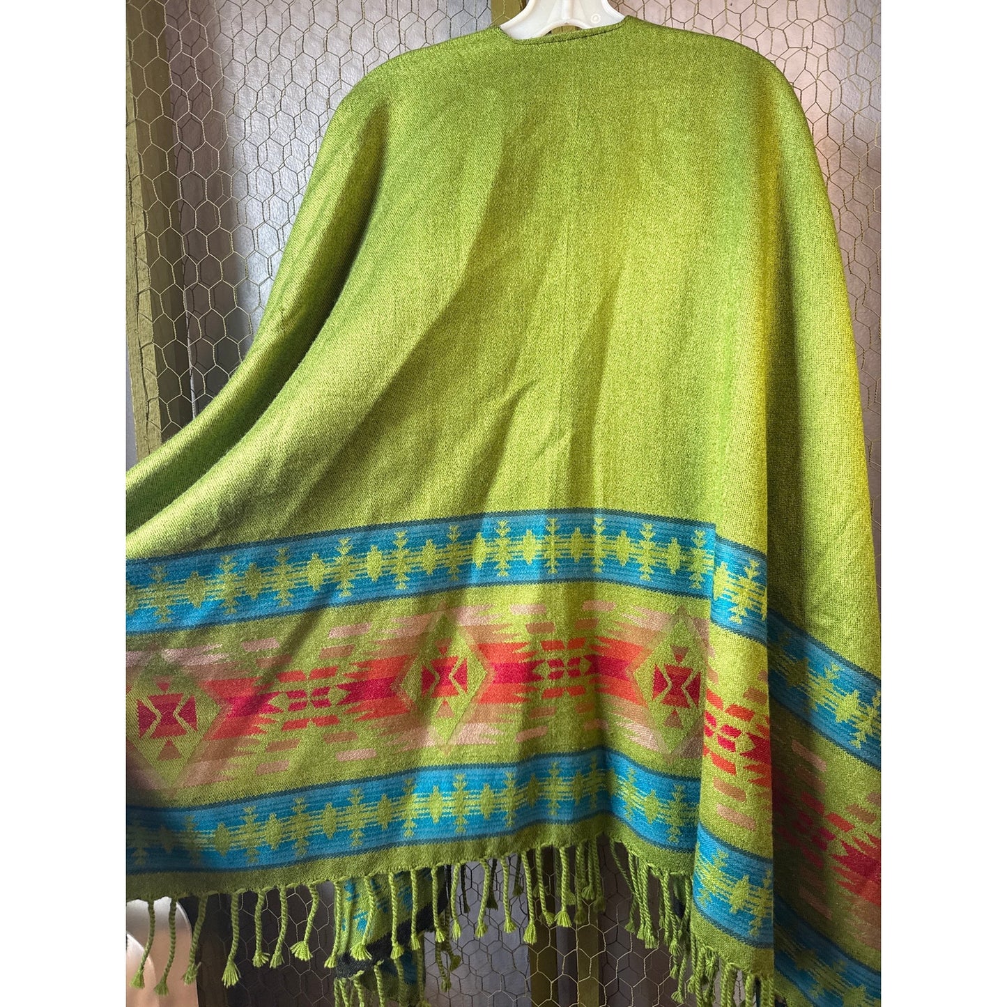 Pendleton Wool Blend Shawl Fringe One Size Southwestern