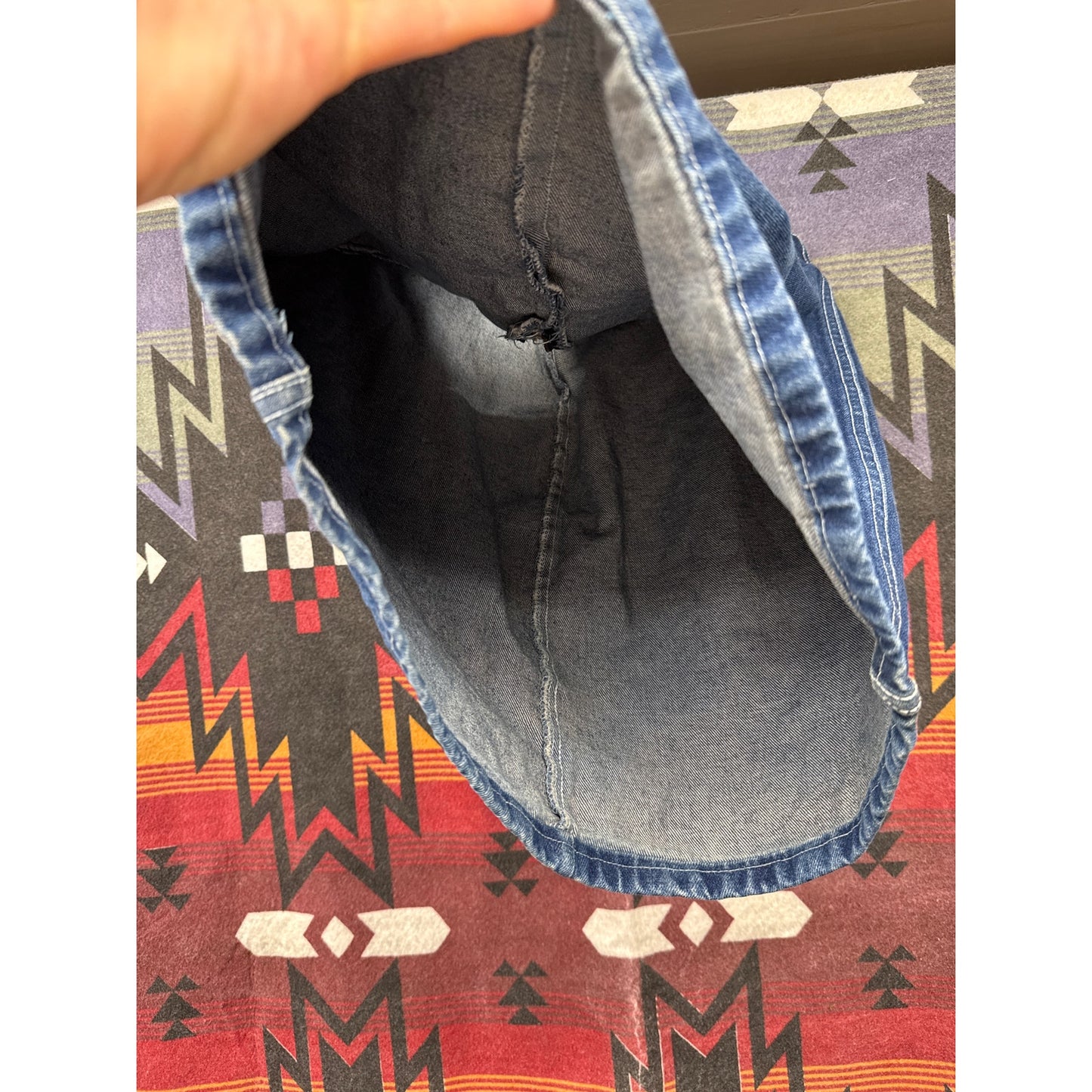 Y2K 90s Mini Denim Skirt Back Zip Western Country Rodeo Sexy