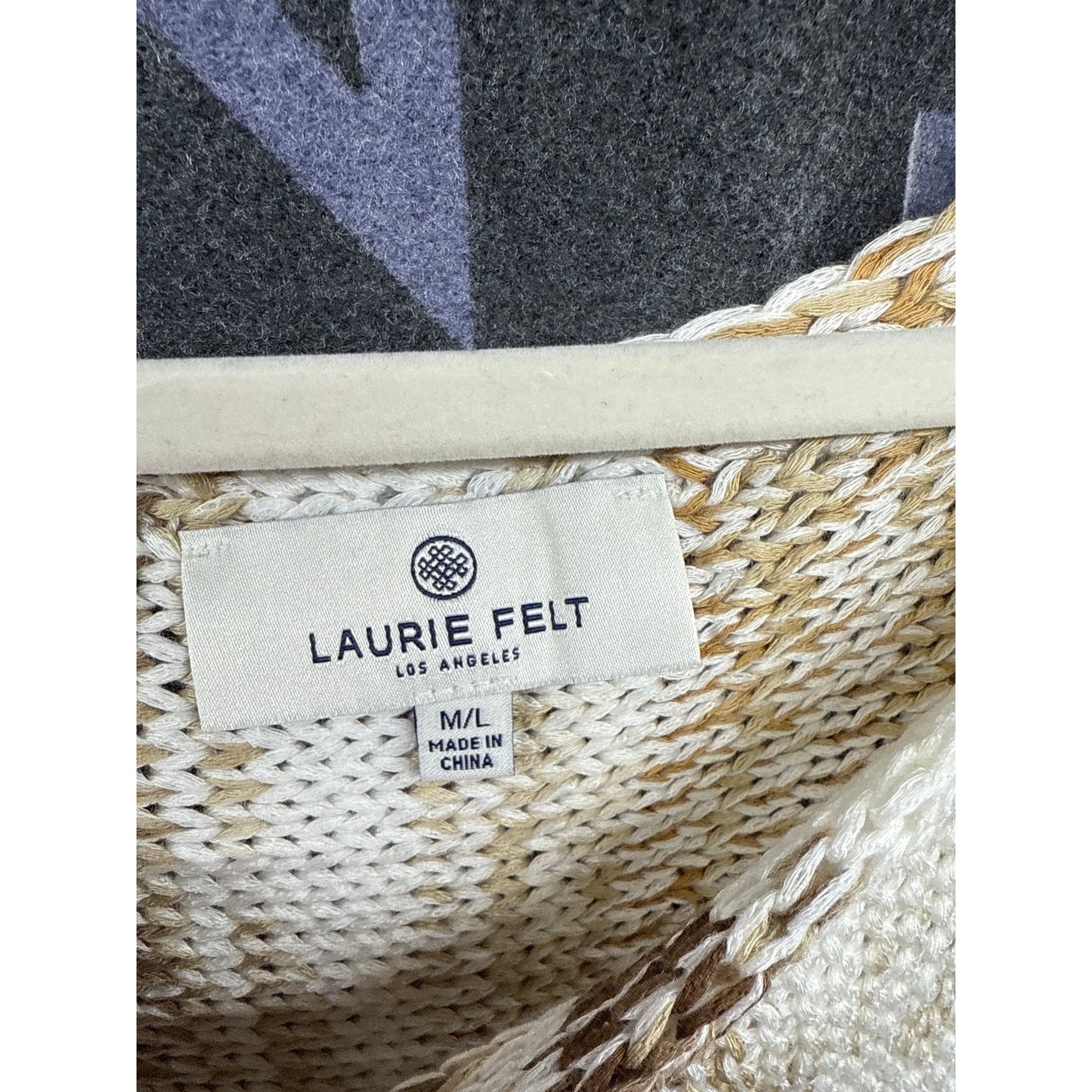 Laurie Felt Women's Baja Western Country Fringe Casual Luxury Sweater Medium L