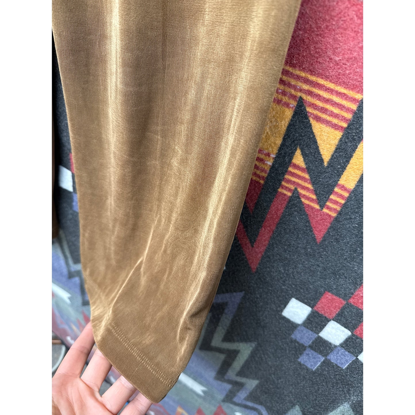 Laura Ashley Women's Pant Suit Set Spandex Stretchy Brown Y2K 90s Small Petite