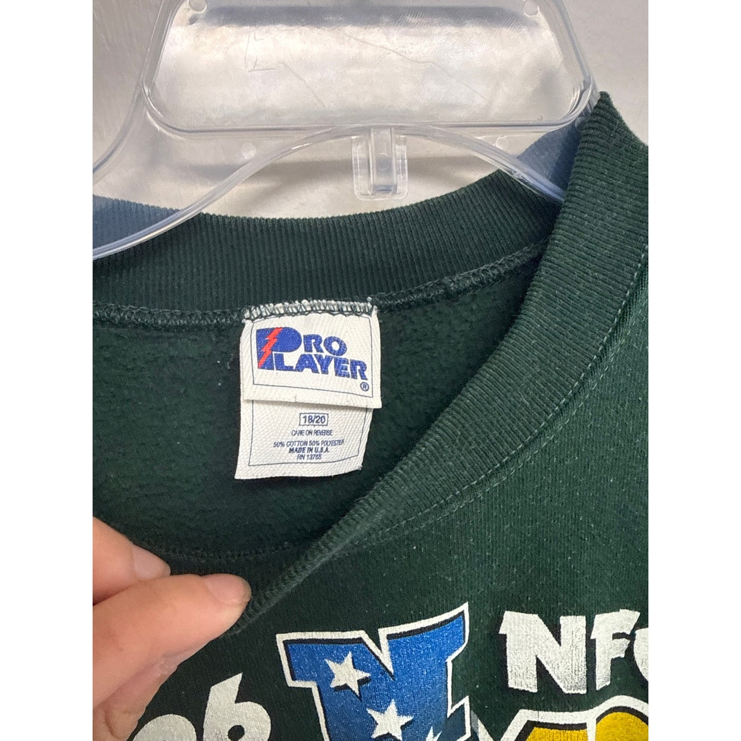 1996 Super Bowl Green Bay Packers Champions Unisex Crew Vintage Collectibles
