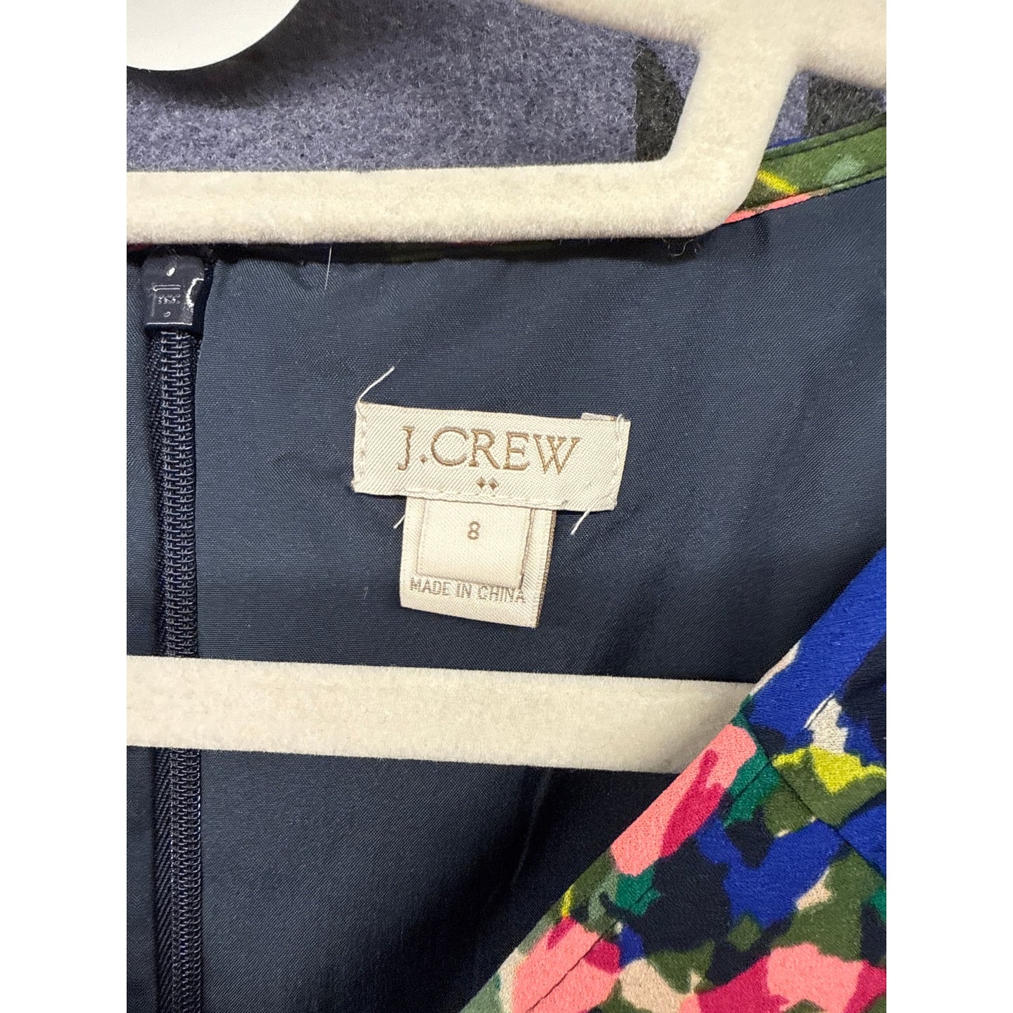 J, Crew Floral 8 Dress Rainbow Summer Formal Professional Garden