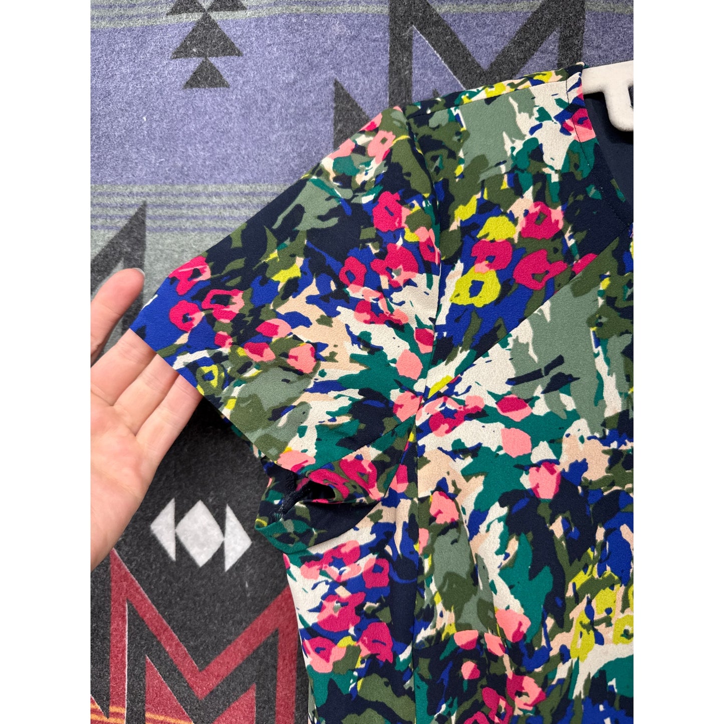 J, Crew Floral 8 Dress Rainbow Summer Formal Professional Garden