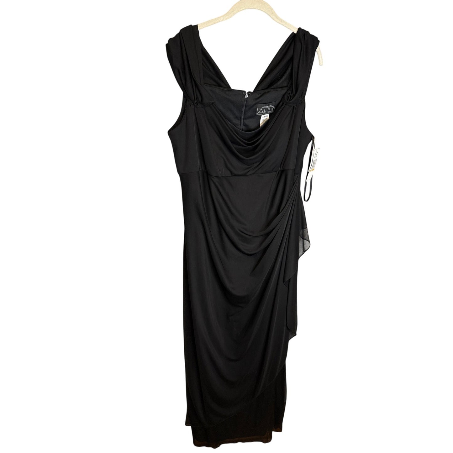 Alex Evenings Gown Formal Dress 16w Women's Maxi Black Tie NWT Sexy Wedding