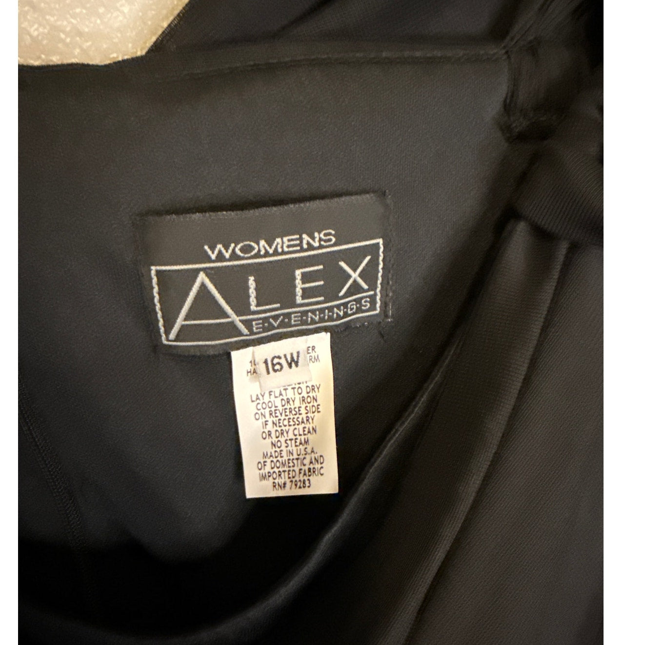 Alex Evenings Gown Formal Dress 16w Women's Maxi Black Tie NWT Sexy Wedding