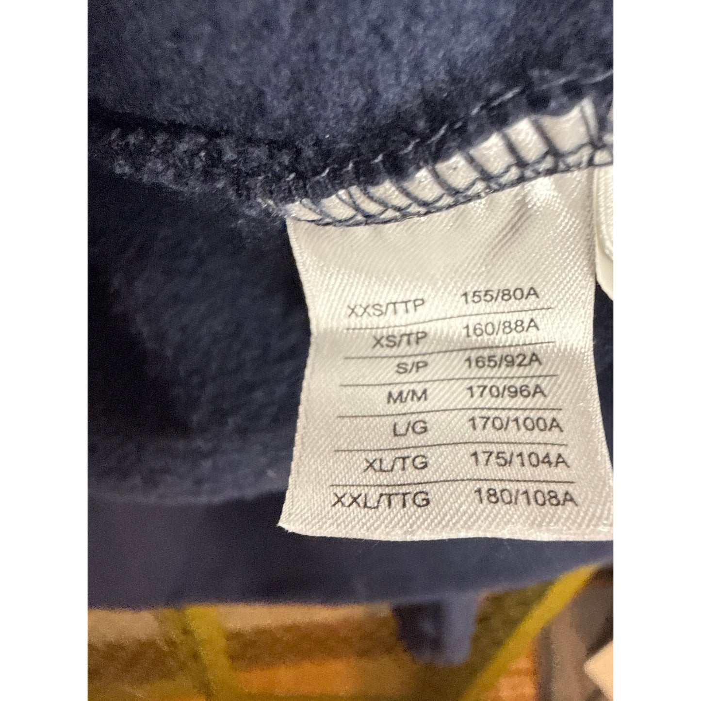 Navy Roots Quarter Zip Sweatshirt, Size 2XL