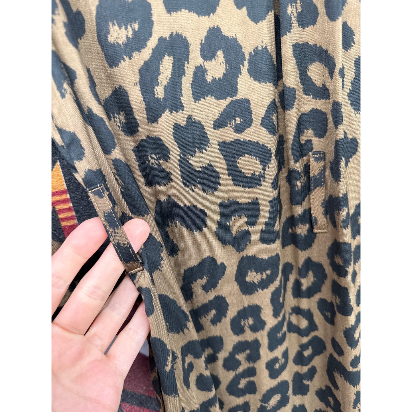 Banana Republic Animal Print Maxi Dress Small Cheetah Leopard Africa Mob Luxe