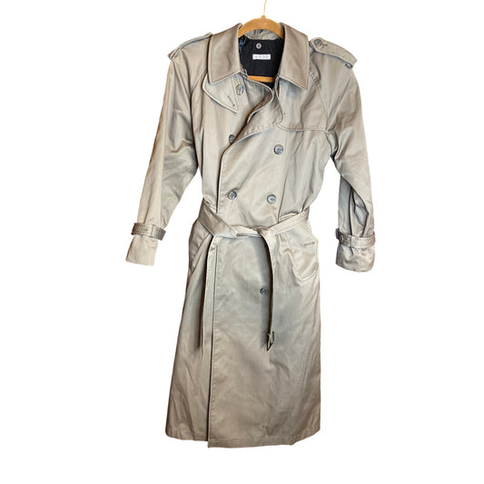 Vintage Worthington Beige Polish Luxury Lined Trench Coat 6P