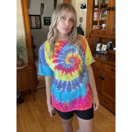 Vintage XL Tie Dye T Shirt Summer Hippie Grateful Dead Summer Buffet Woodstock