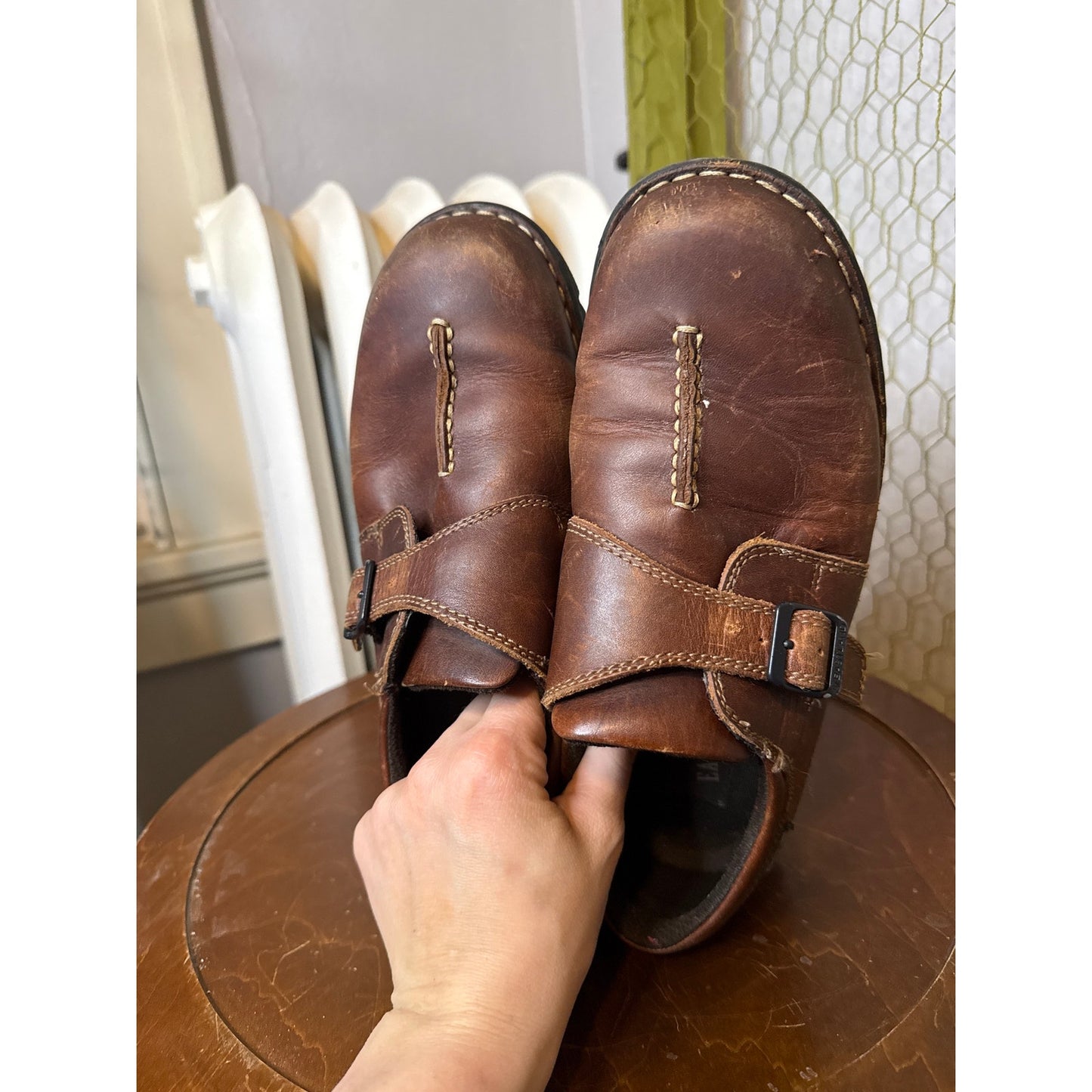 Eastland Women's Syracuse Chunky Buckle Loafers 9W Leather 3166
